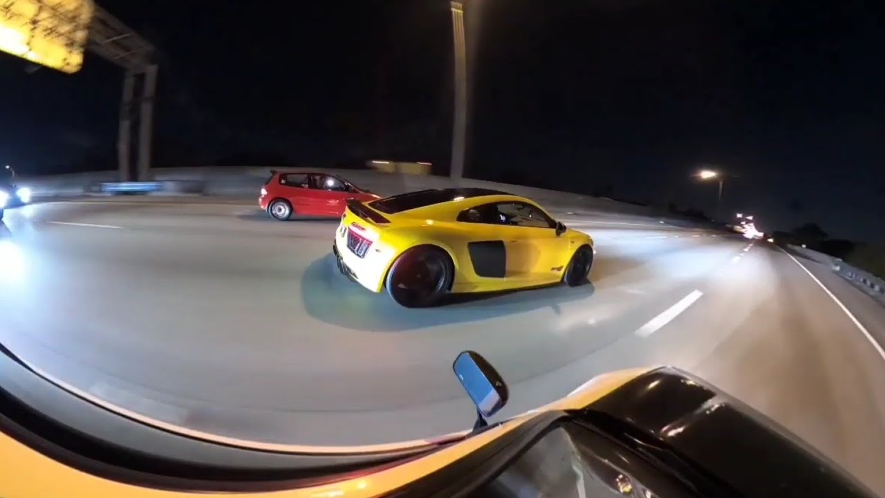 Audi R8 Alpha Twin Turbo vs Honda Civic K20 Turbo AWD