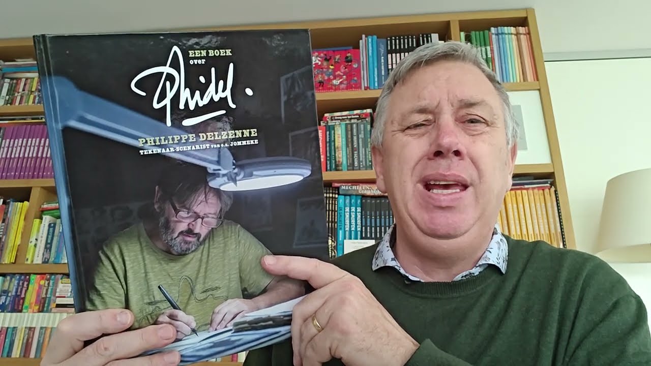 VLOG 195:  EEN BOEK OVER PHIDEL - Philippe Delzenne Tekenaar Scenarist van o.a. Jommeke
