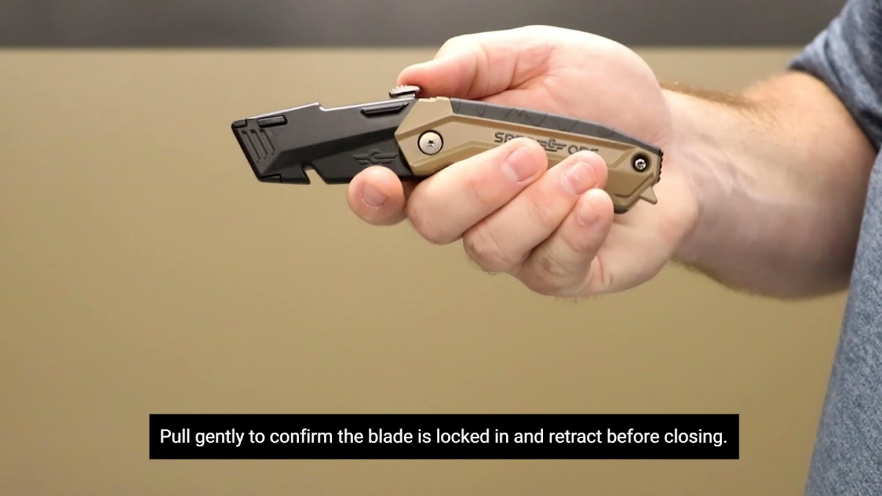 Spec Ops Tools Retractable-Blade Folding Utility Knife &mdash; Loading Blades Instructional Video