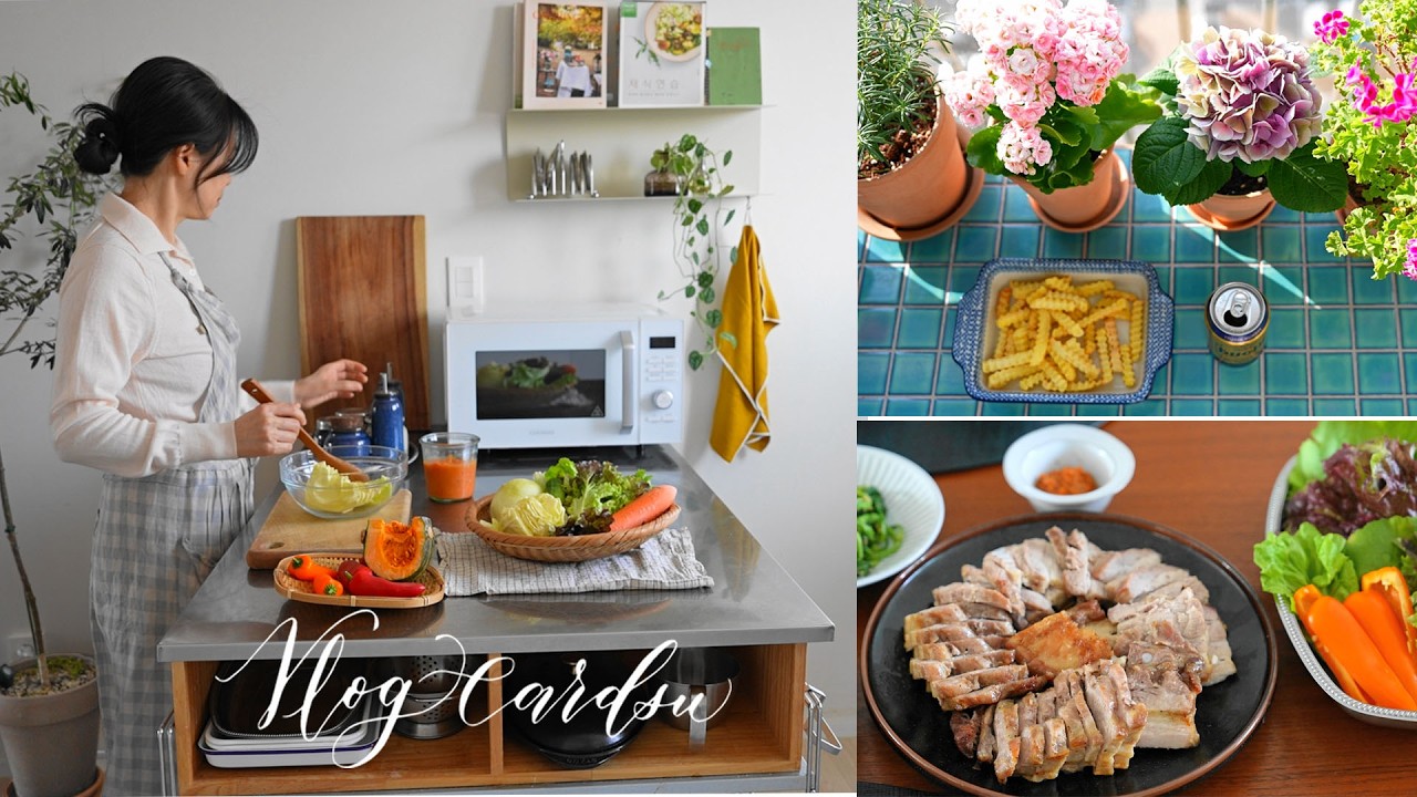 마냥 게을러도 좋을거 같은 봄날~ 그래도 잘 먹고는 싶어서/ 가볍게 요리하고 맛있게 먹기/  ft. 쿠쿠 에어레인지