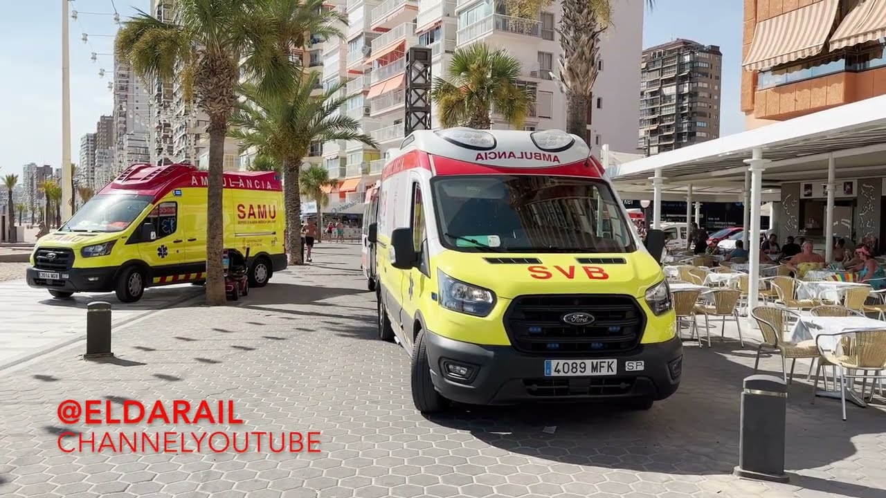 Recopilatorio de Nuevas Ambulancias SAMU y SVB de Urgencia por Benidorm.#eldarail