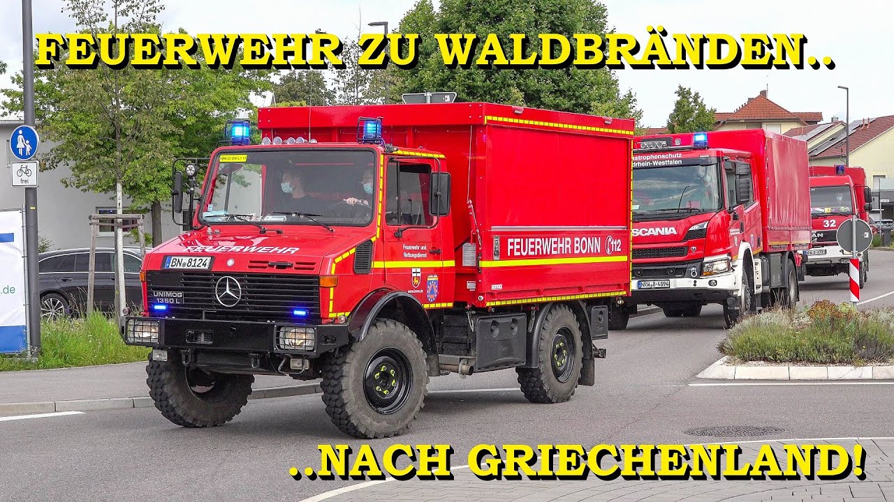 [WALDBRANDKATASTROPHE] - Feuerwehren aus NRW mit 60 Spezialkräften nach Griechenland (Athen) -