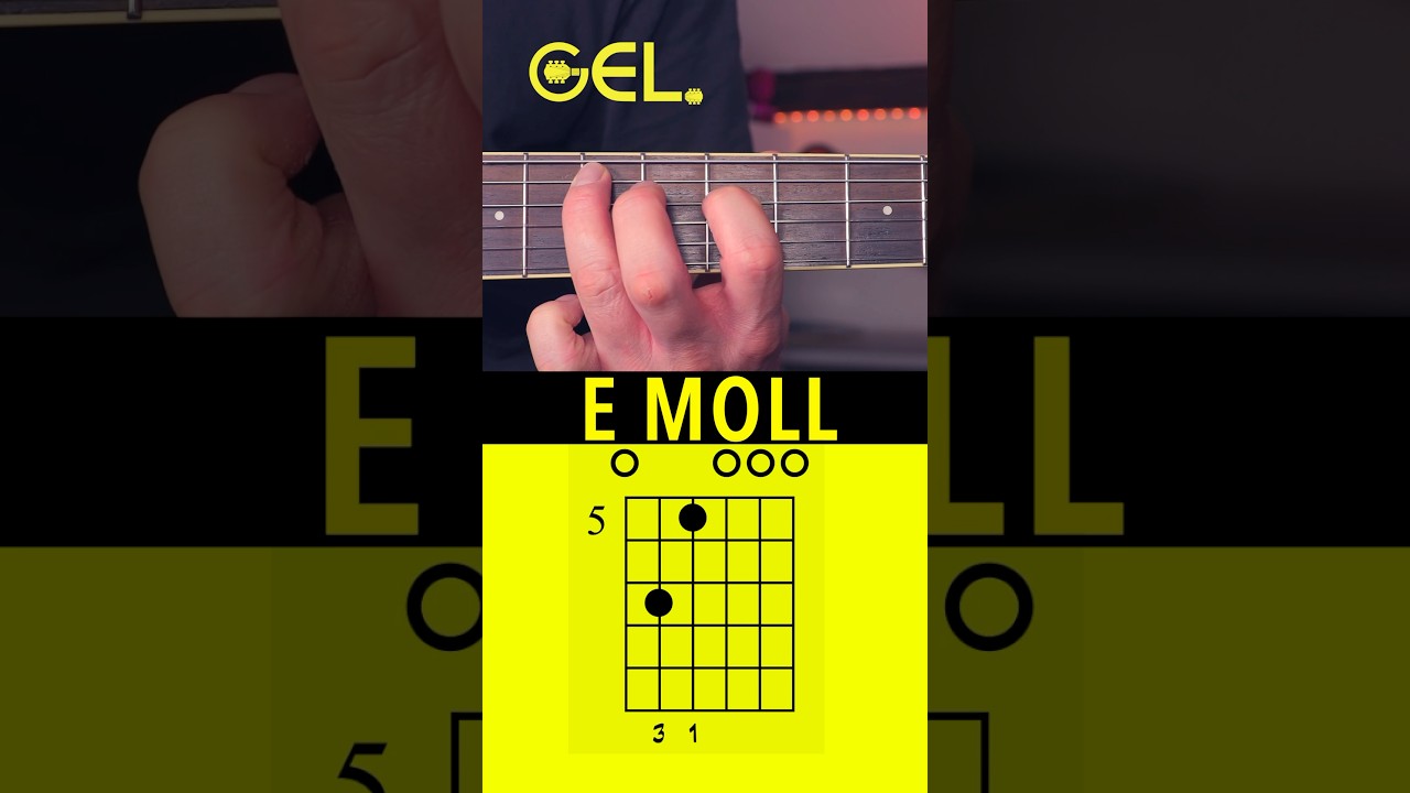 E Moll mit nur 2 Fingern (So Einfach!) #gitarre #akustikgitarre #gitarrelernenonline #akkorde