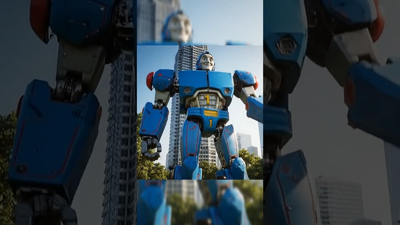Kereta Api Thomas Jadi Robot Raksasa ~ Thomas the Train Becomes a Giant Robot 🚂🤖💪🌟