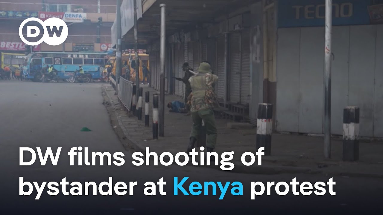 Kenyan police shoot trader at protests in Nairobi | DW News
