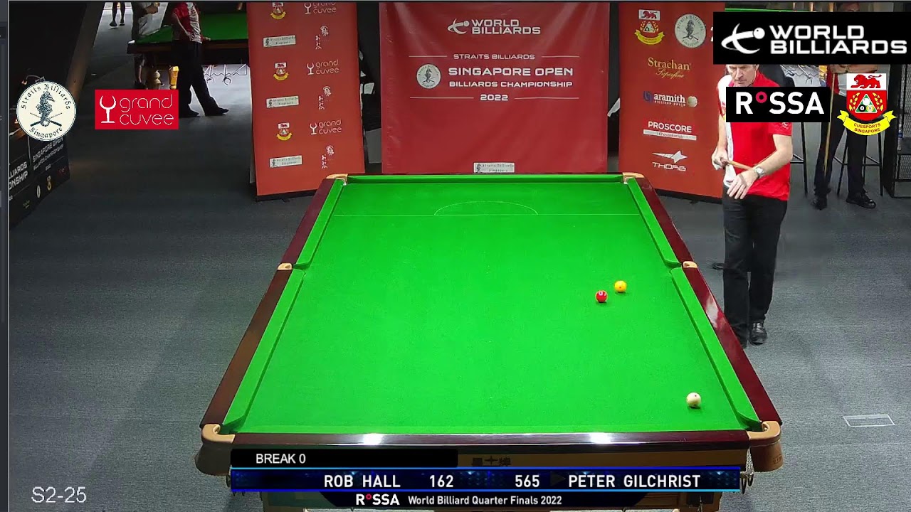 Peter Gilchrist v Robert Hall | Quarter Final | Singapore Open Billiards Championship 2022