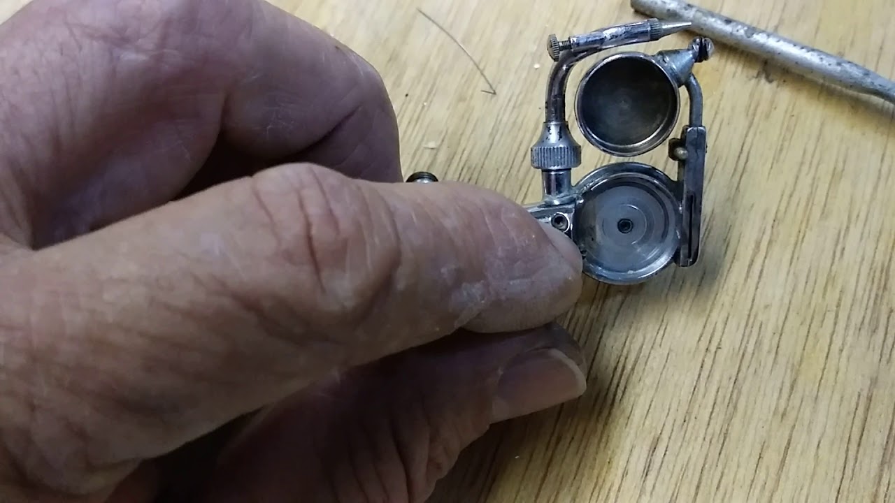 Paasche type AB turbo airbrush inside cleaning disassembly reassembly.
