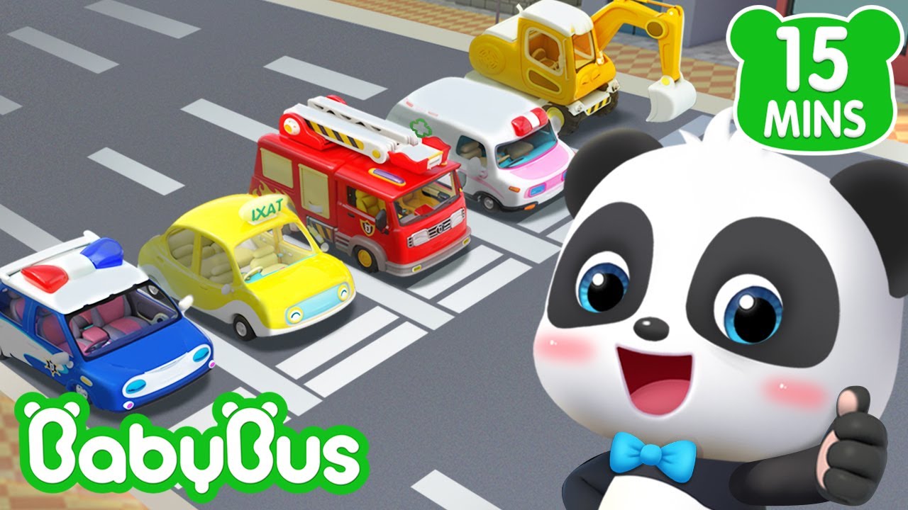 Cinco Carrinhos ao Resgate | Carro Desenho | Músicas Infantis & Canções Infantis 🐼 por BabyBus