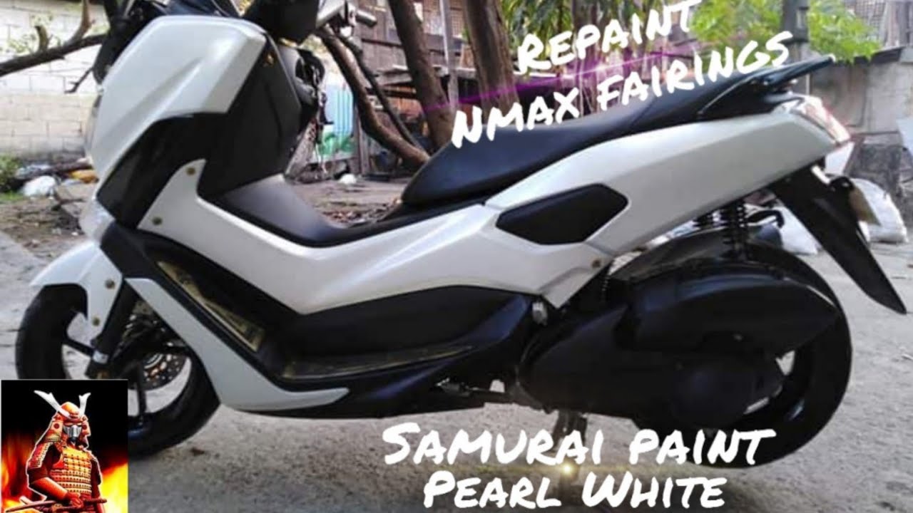 Nmax pearl white repaint using samurai paint