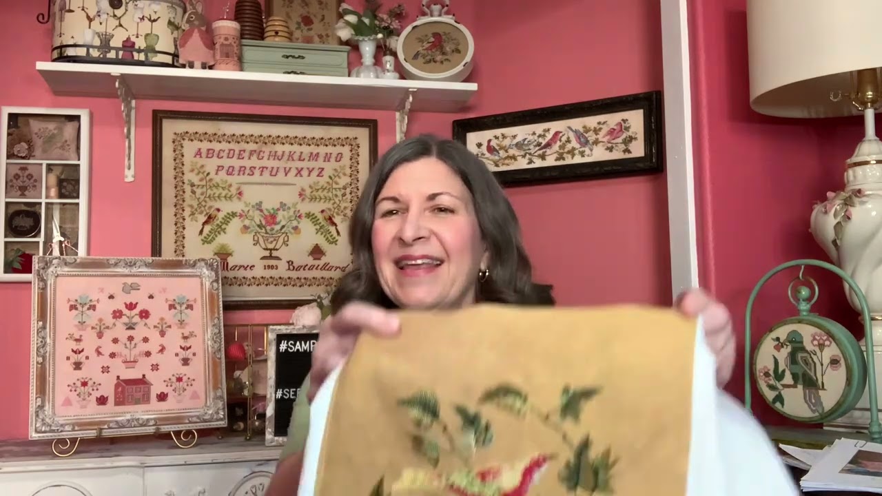 Flosstube #79 A beautiful bag, cross stitch finishes and 7 more days of #samplerseptember