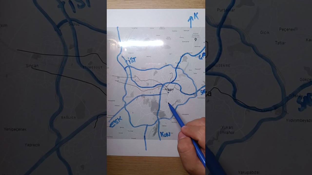 Ankara'nın harita üzerinden tanıtımı
