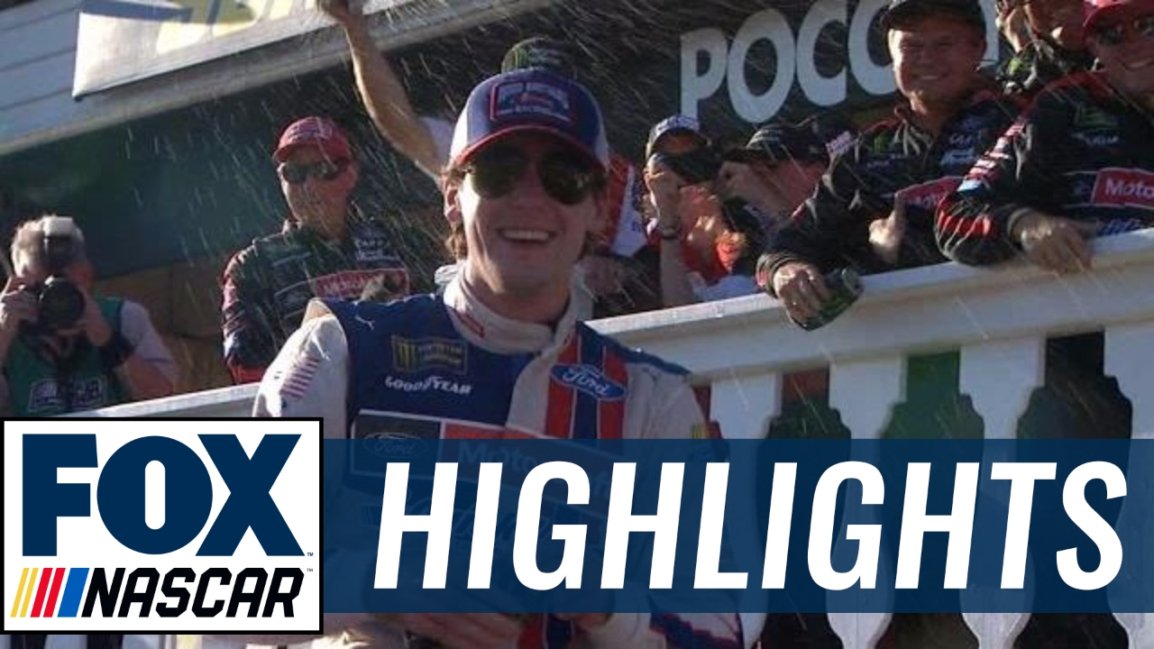 Ryan Blaney Grabs First Career Win | 2017 POCONO | NASCAR on FOX