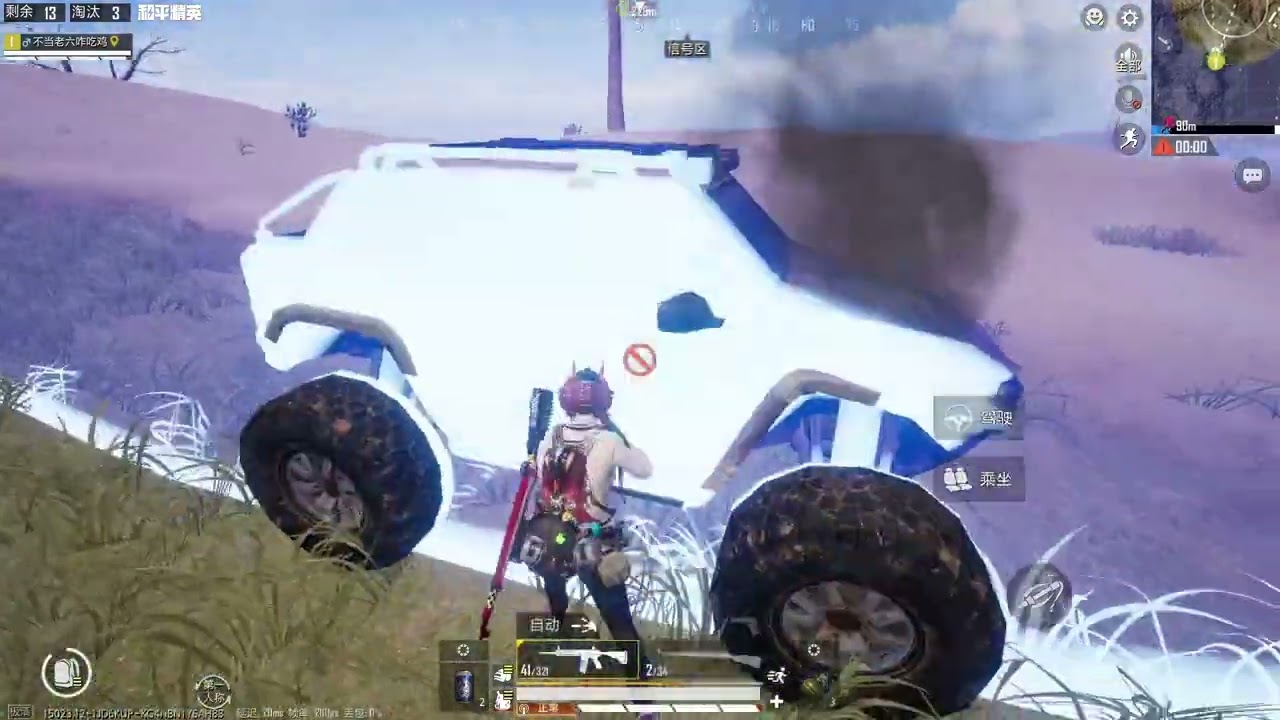 堪称完美的表现，单人四排决赛圈9连杀吃鸡！ #主播的假期 #在和平绿洲撞大运 #绿洲启元载具对撞 #和平精英绿洲启元 #和平精英霜月狼主