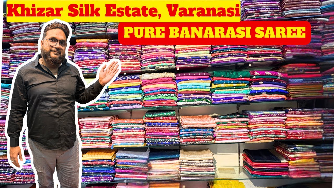 “Banaras की असली Banarasi Saree 😍, Khizar Silk Factory Tour, Pure Silk & Zari Collection”