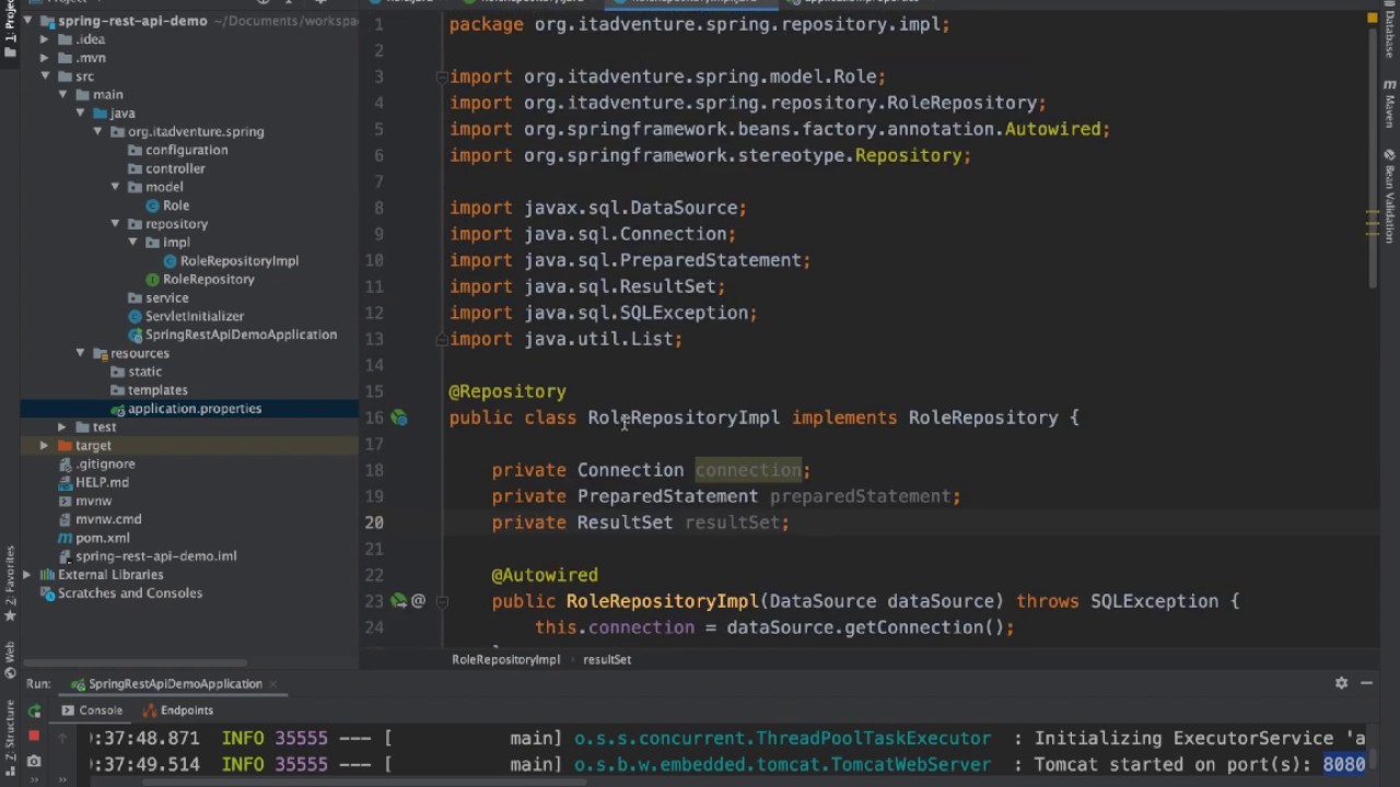 Spring Boot #6.1 REST API - RESTful Web Service - Part 1