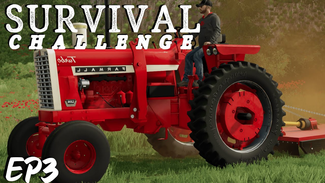 OUR FIRST NEW TRACTOR | Survival Challenge | Series 1| Farming Simulator 22 - EP 3