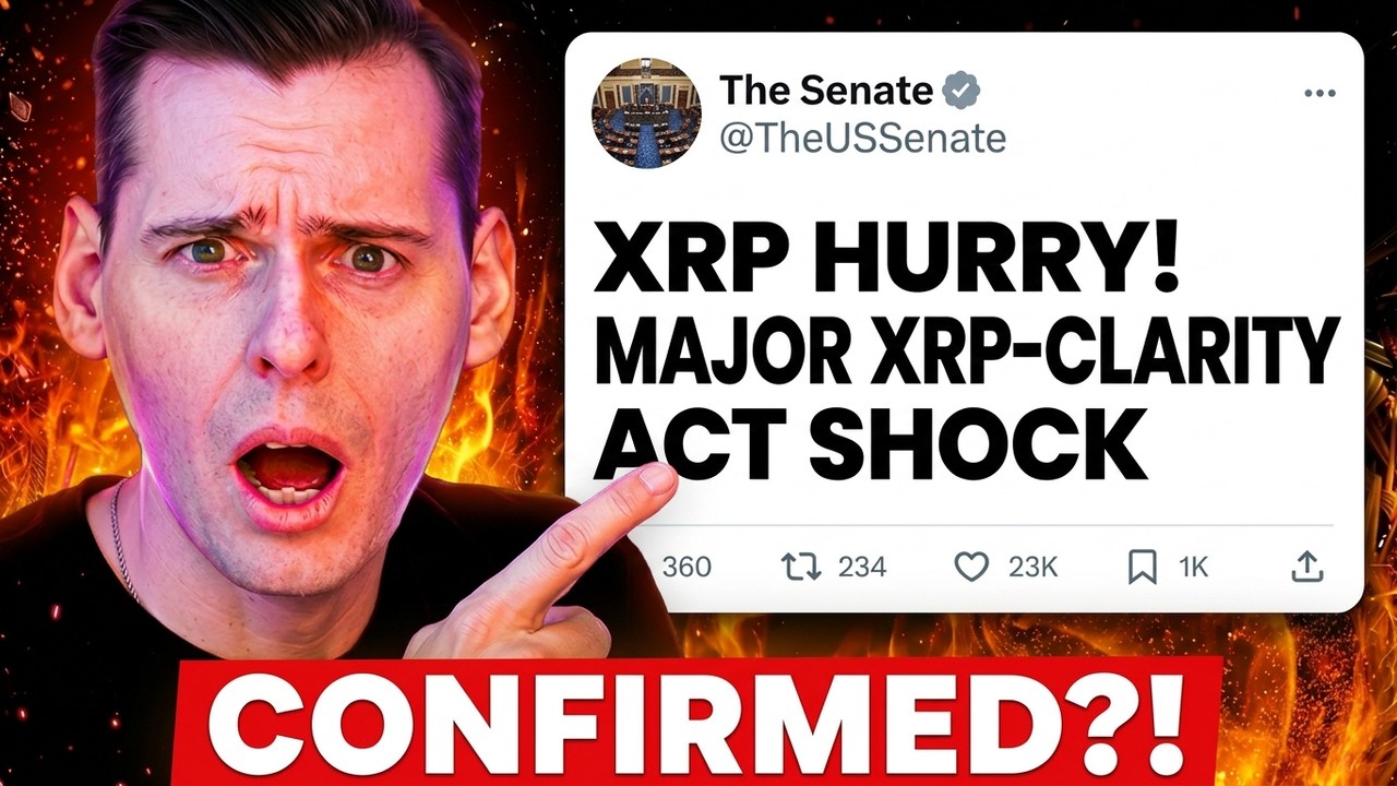 ОГРОМНЫЙ ШОК ДЛЯ XRP! БОМБА ВОКРУГ ЗАКОНА О ЯСНОСТИ (CLARITY ACT) ДЛЯ XRP.