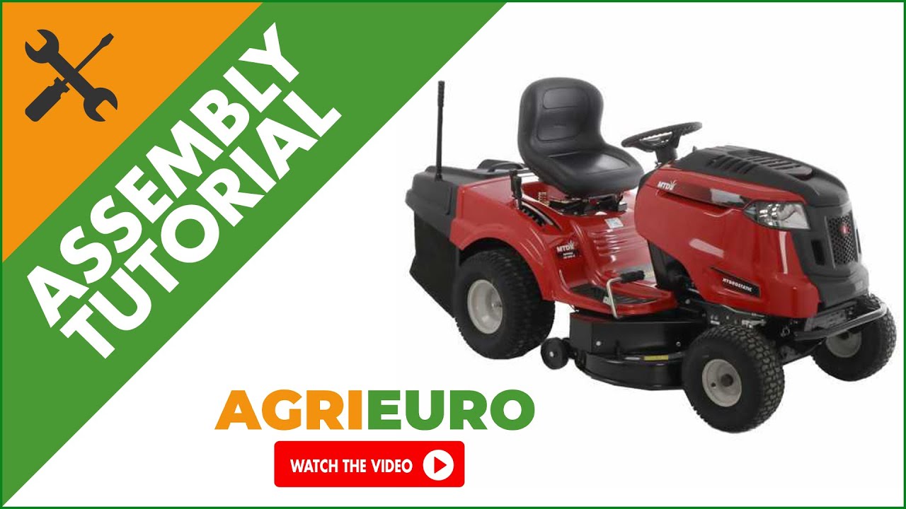 MTD OPTIMA LN 200 H Riding-on Mower Hydrostatic Transmission - Grass Collection - Assembly tutorial