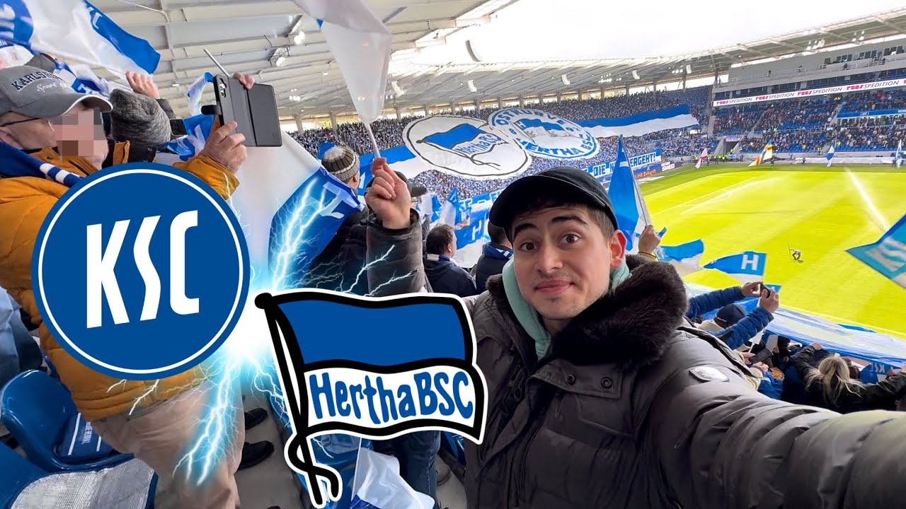 HERTHA und der KSC🔵⚪️ | BESTE FAN-FREUNDSCHAFT in DEUTSCHLAND!🇩🇪| KARLSRUHER SC vs HERTHA BSC | Vlog