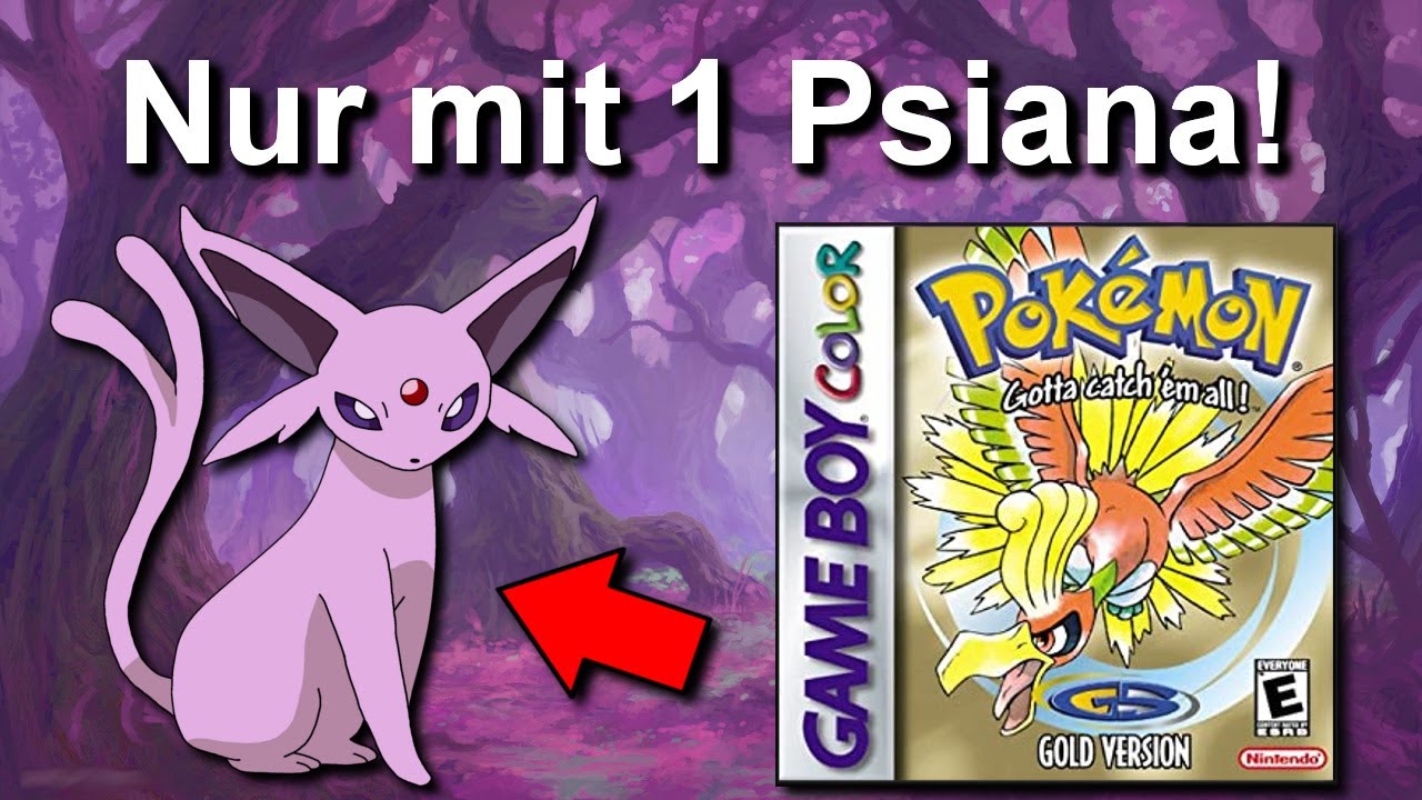 Kann man Pokemon Gold/Silber mit NUR einem PSIANA durchspielen? (+ So wenig Kämpfe wie möglich)