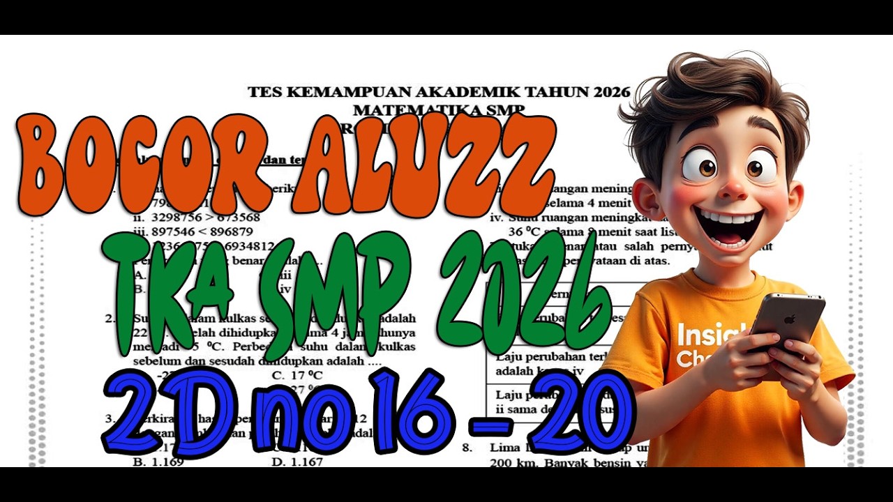 bocoran TKA SMP 2026 matematika bagian 2C no 16 sampai 20