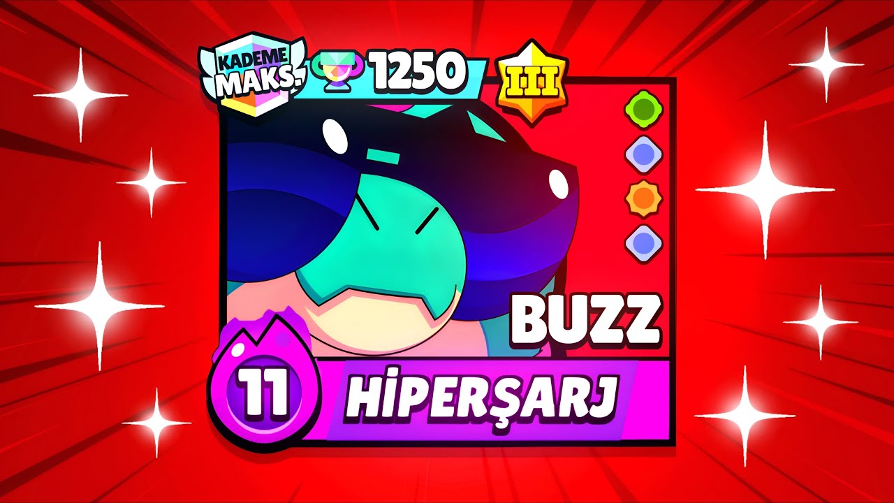50 RÜTBE BUZZ KASIYORUM💀 1000 KUPA BUZZ! Brawl Stars