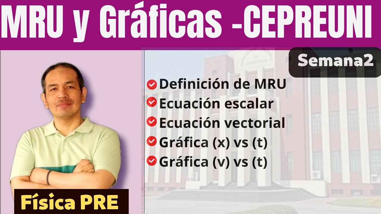 MRU y Gráficas del MRU/ CepreUNI/ Semana 2