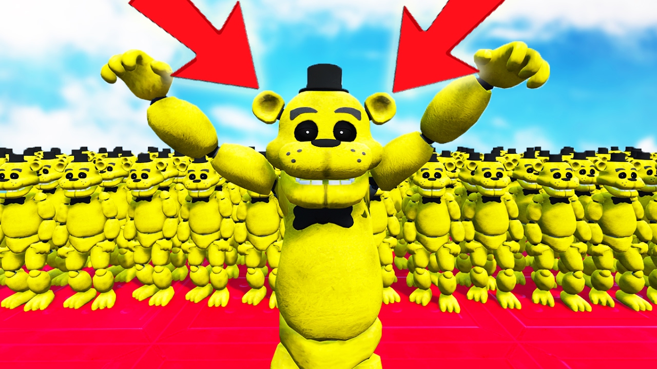 GOLDEN FREDDY ARMY IN GTA 5! (GTA 5 Mods FNAF Funny Moments)