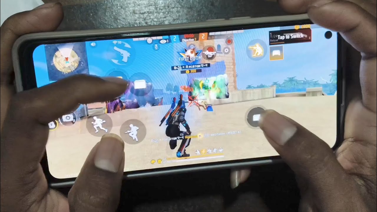 1v1 Custom Handcam Gameplay 🔥 Free Fire Pro Skills 