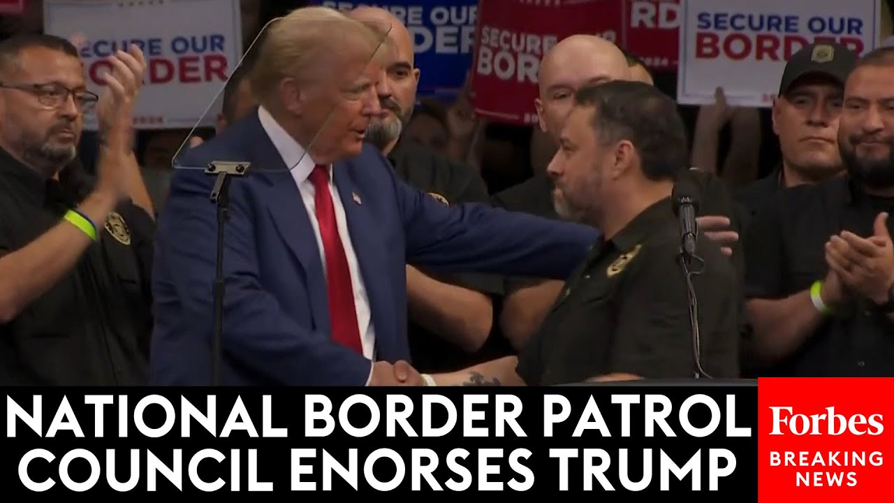 BREAKING NEWS: National Border Patrol Council Endorses Trump, Slams Kamala Harris At Arizona Rally
