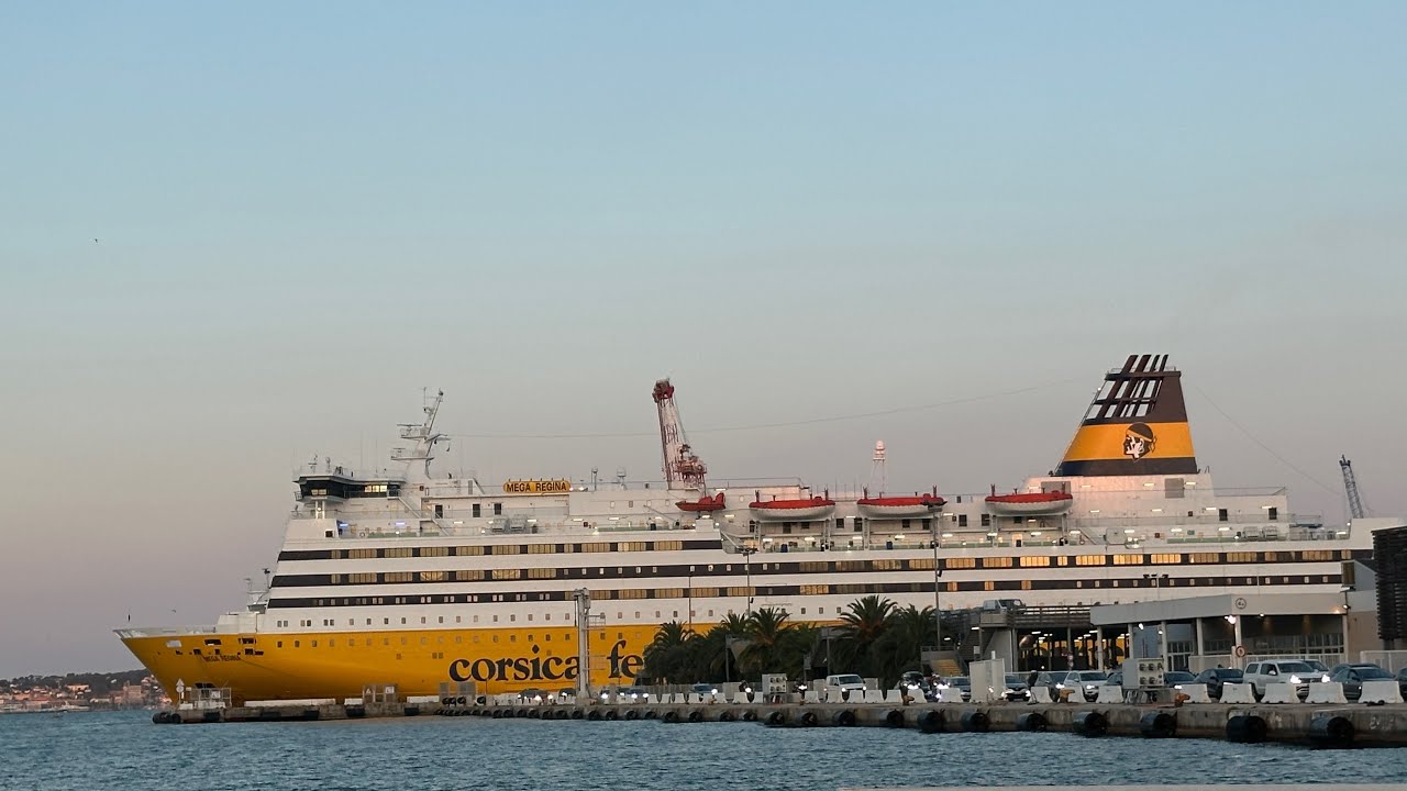 Traversée retour entre Ajaccio et Toulon sur Corsica ferries Méga Régina