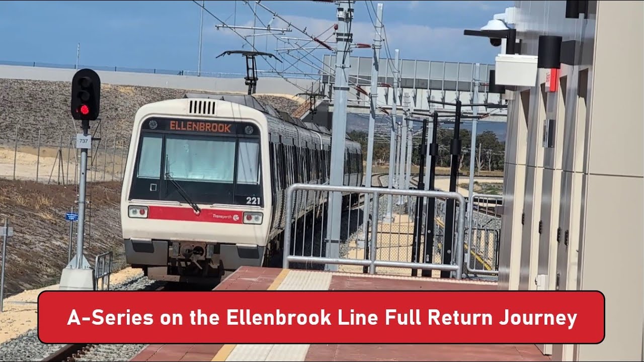 A-SERIES Train Full Return Journey on the ELLENBROOK Line