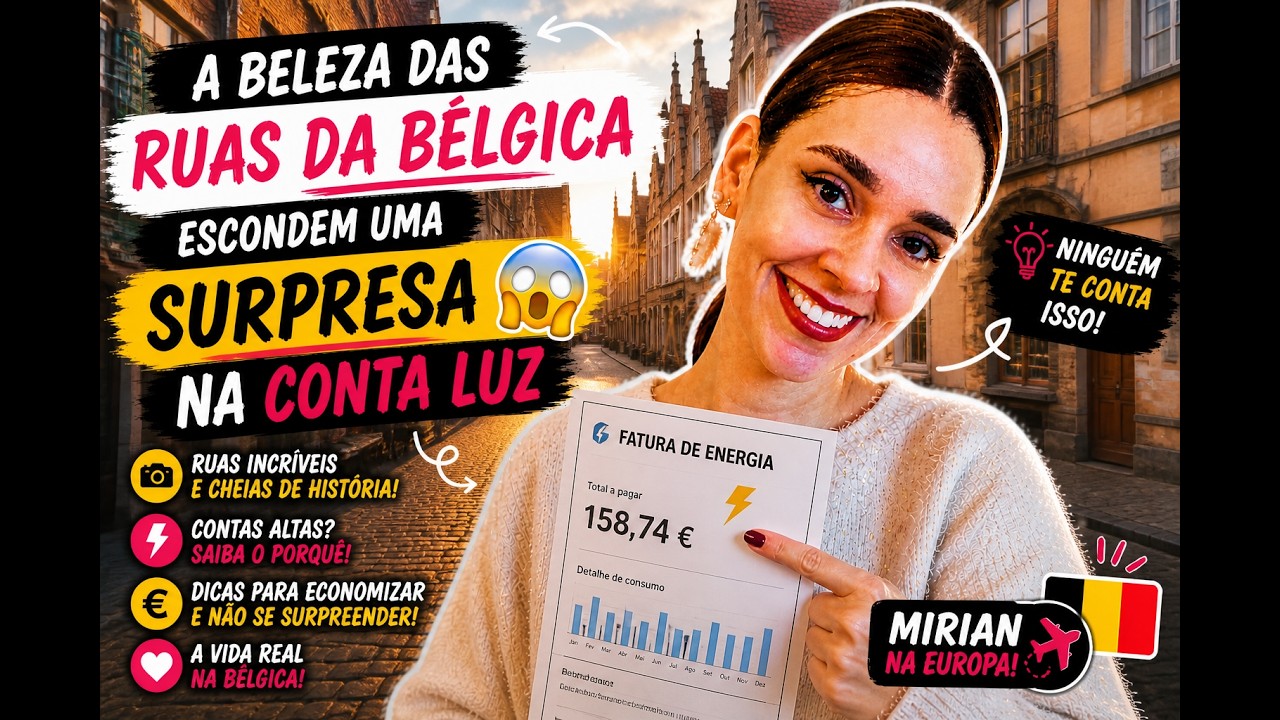 A beleza das ruas da Bélgica escondem uma surpresa na conta luz