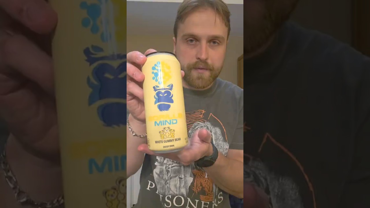 Trying Gorilla Mind White Gummy Bear!  #review #caffeine #energydrink