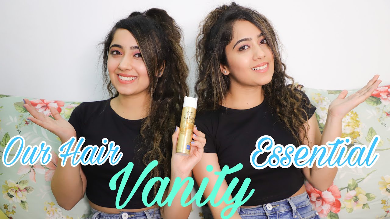 OUR HAIR VANITY ESSENTIAL👩🏼‍🦱 | Chinki Minki