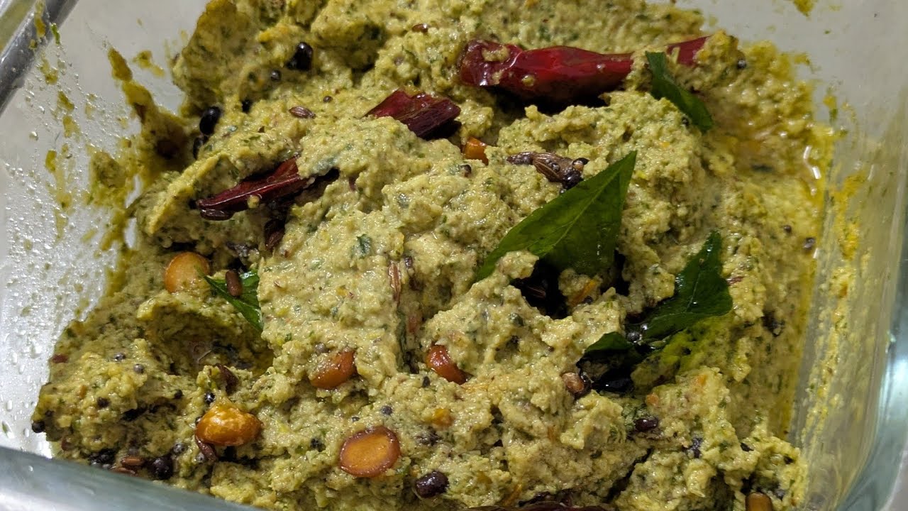 Mint coconut chutney recipe in Telugu @Sandhyaskitchen-050 