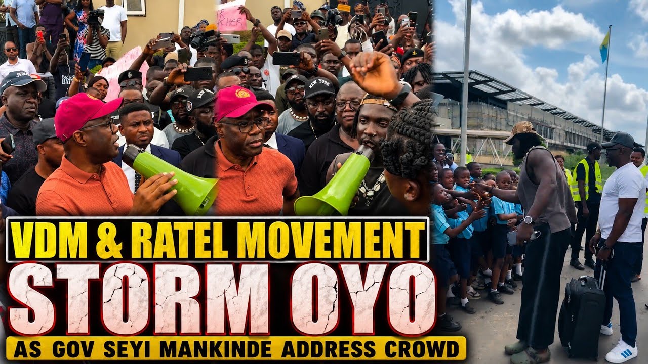 VDM & Ratel Movement Storm Oyo State As School Children Welcome Him & Gov Seyi Address Them