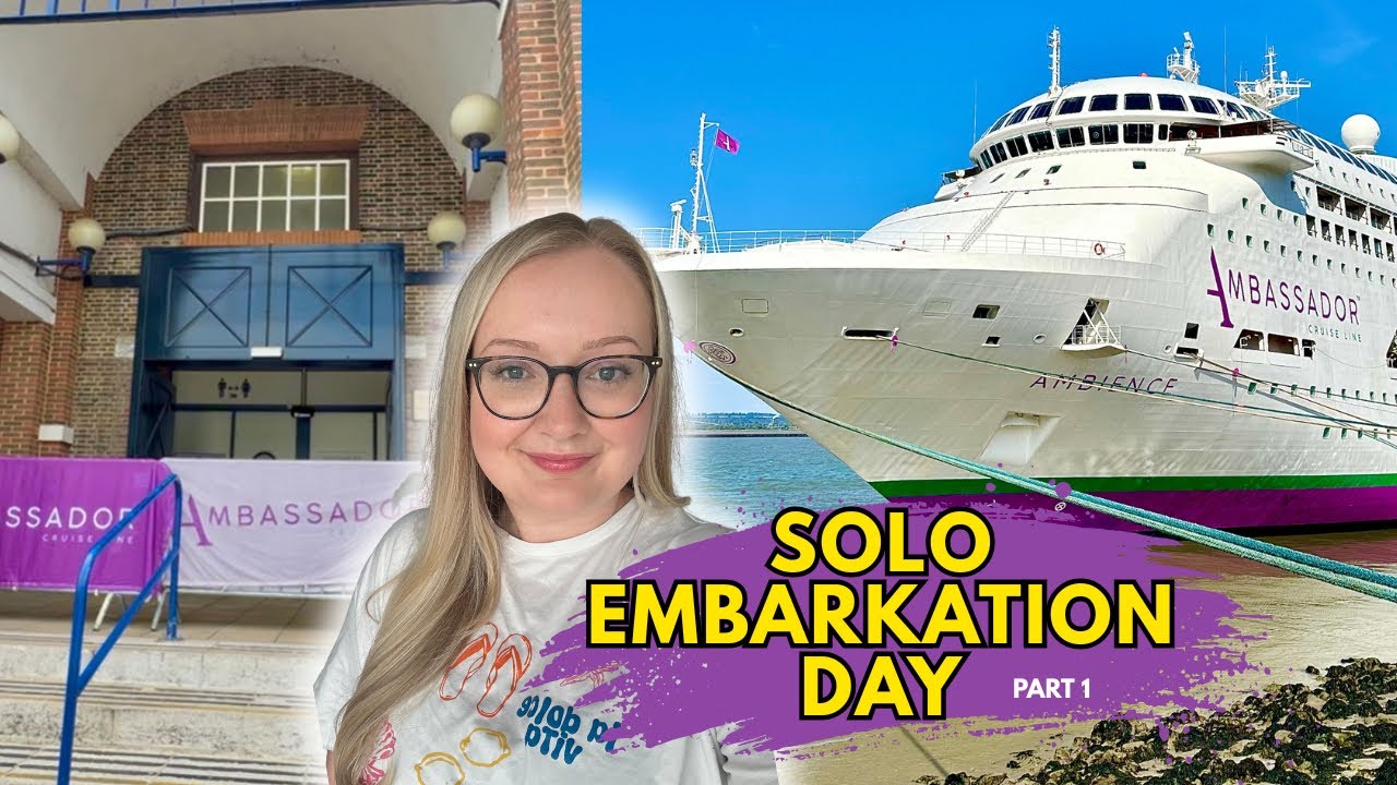 Embarking my solo cruise on Ambassador Ambience from Tilbury 🚢 