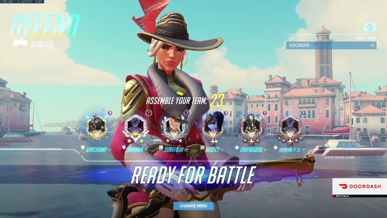 SUREFOUR ASHE + CASSIDY GAMEPLAY OVERWATCH SEASON 33 TOP 500