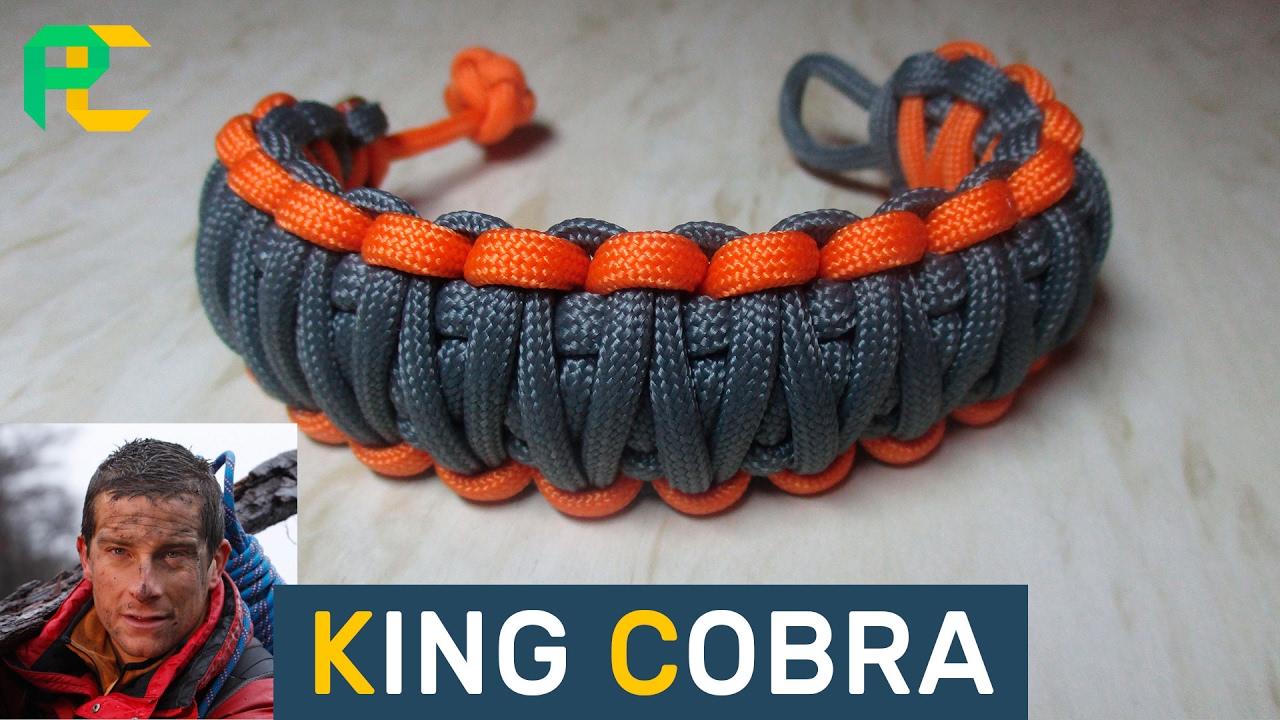 King Cobra Paracord Bracelet without buckle