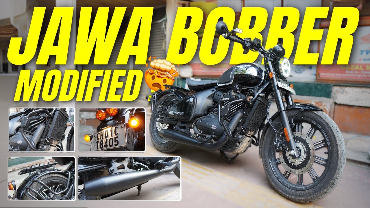 Jawa 42 Bobber Fully Modified 😍🔥 Best Accessories For Jawa 42  Bobber 😍 #jawa42bobber #jawabobber