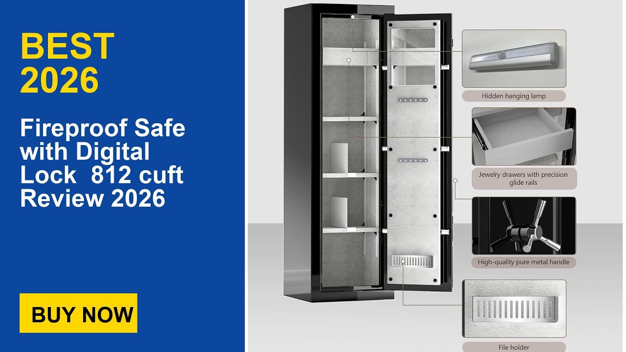 Fireproof Safe with Digital Lock  812 cuft Review 2026