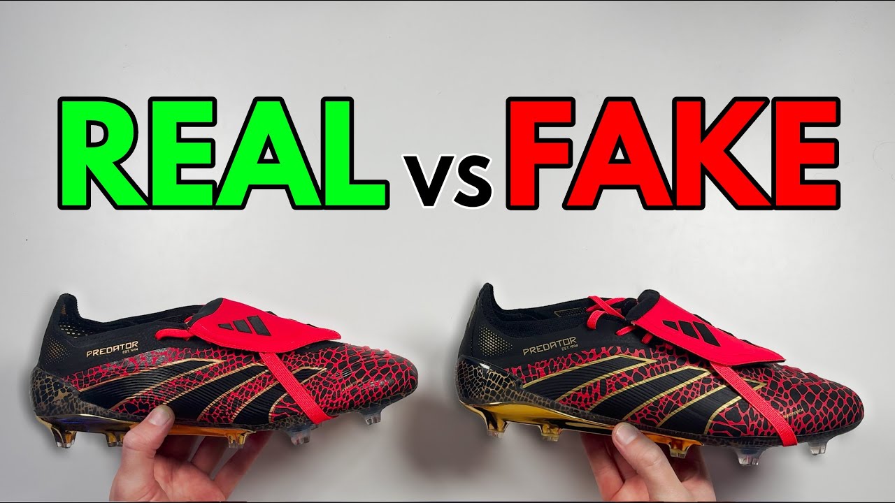 REAL VS FAKE! ADIDAS PREDATOR YEAR OF THE SNAKE FOOTBALL BOOT COMPARISON! (CLEATS)