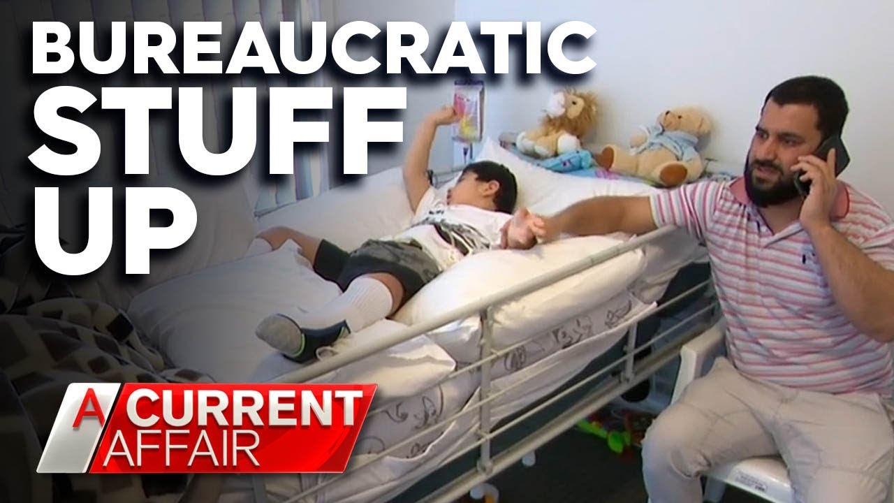 Struggling family's payments cut as son lays in hospital | A Current Affair