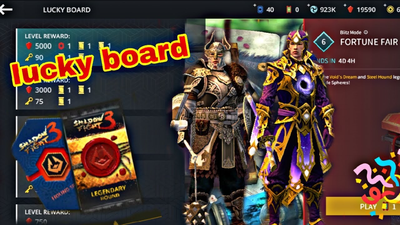 The worst and worthy lucky board spining || lucky board spin || shadow fight 3 ||