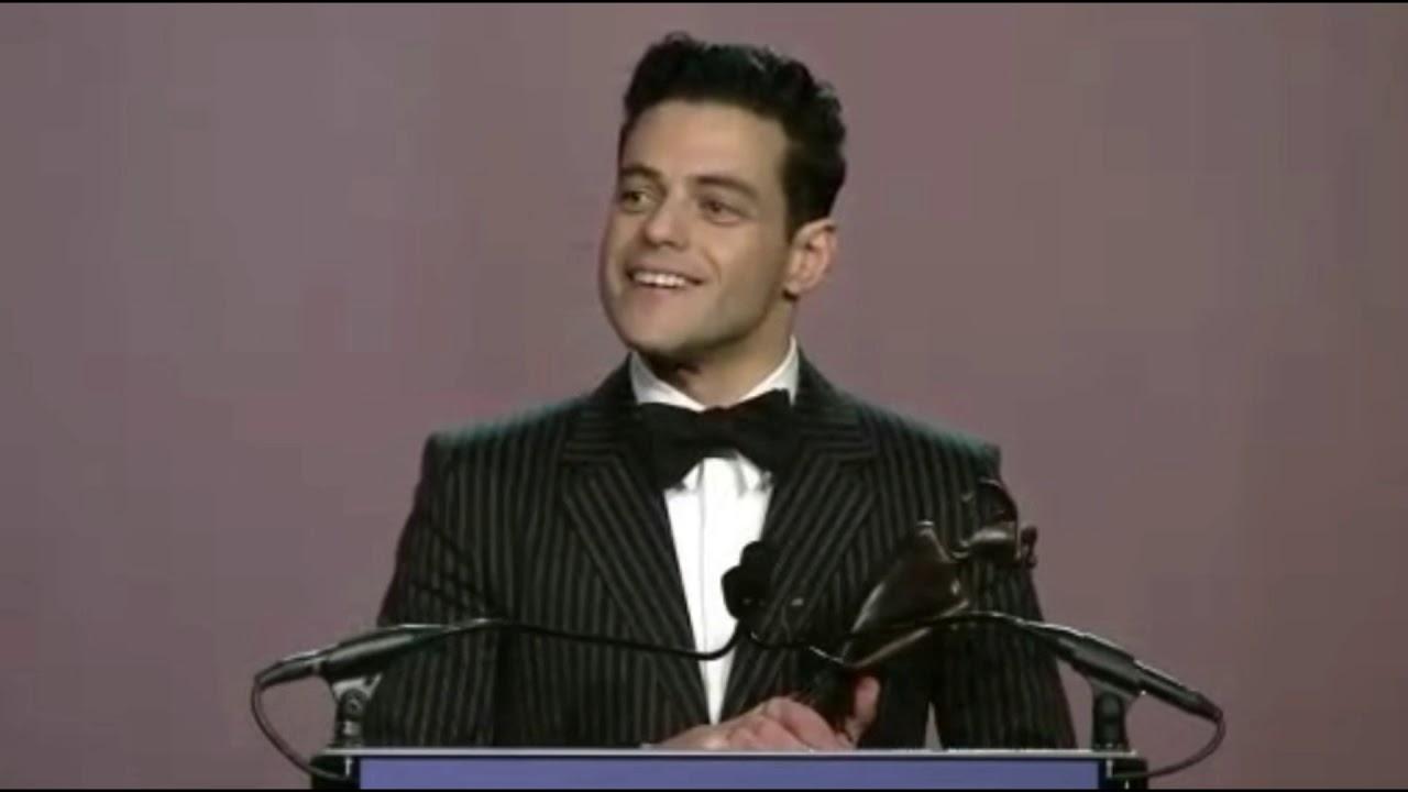 Rami Malek gives acceptance speech for Breakthrough Performance Award at Palm Springs Film Fest