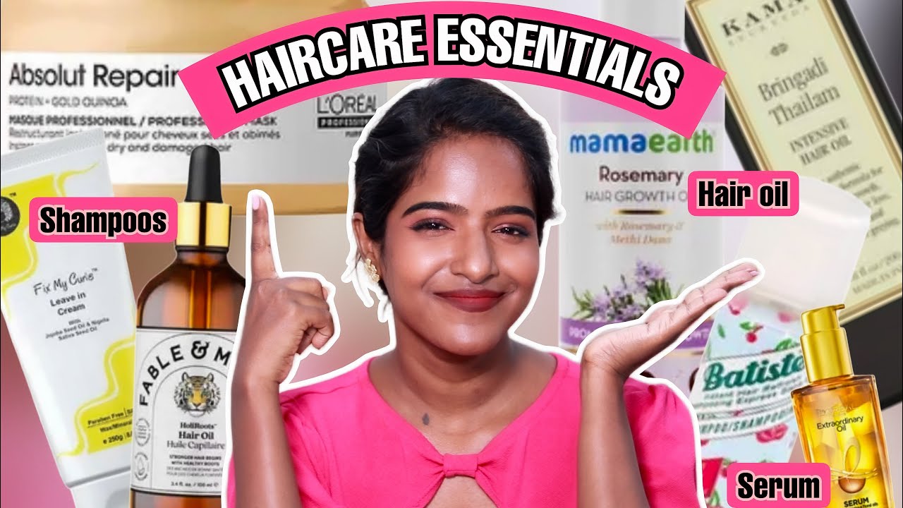 HAIRCARE ESSENTIALS & MUST HAVES😍Hairoil, Serum, Mask & more..