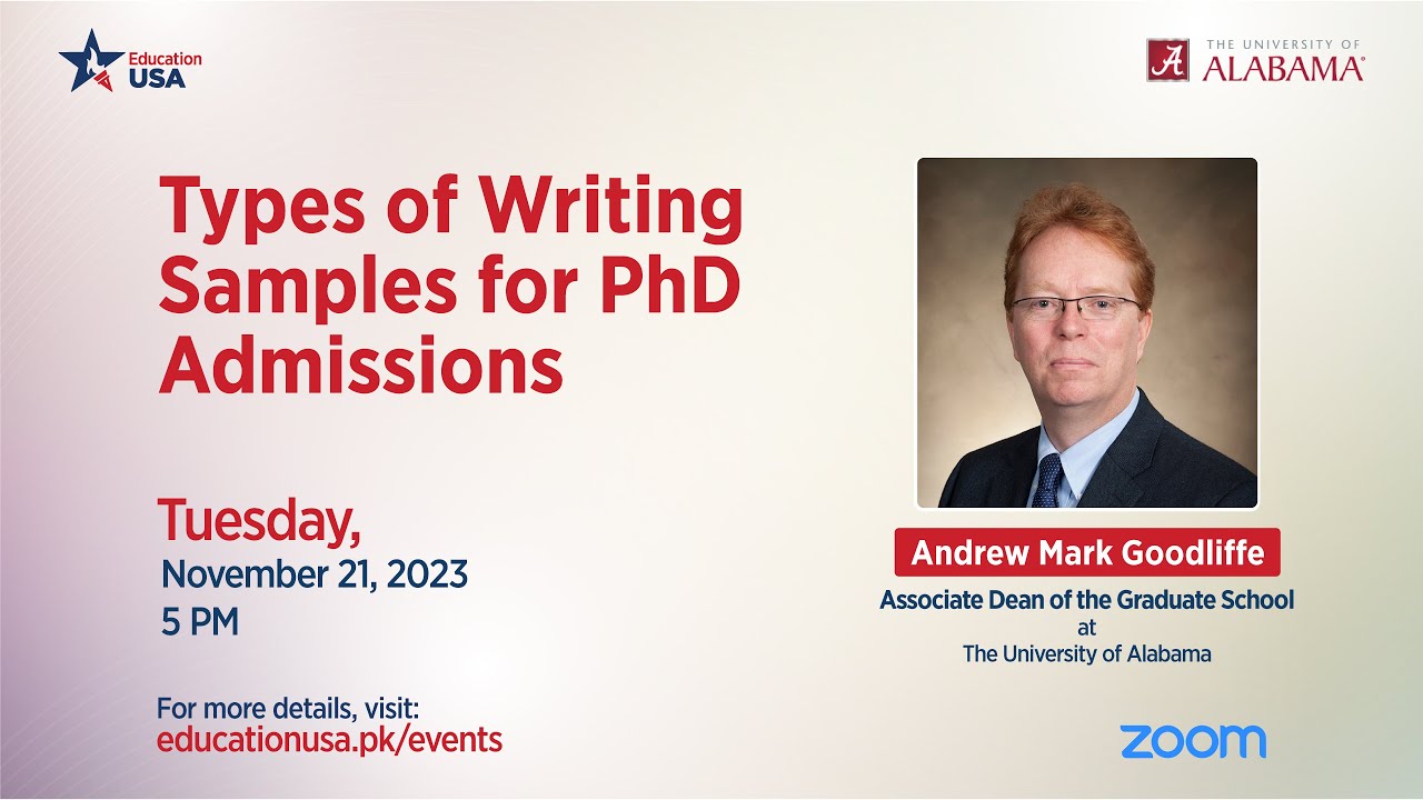 Types of Writing Samples for PhD Admissions
