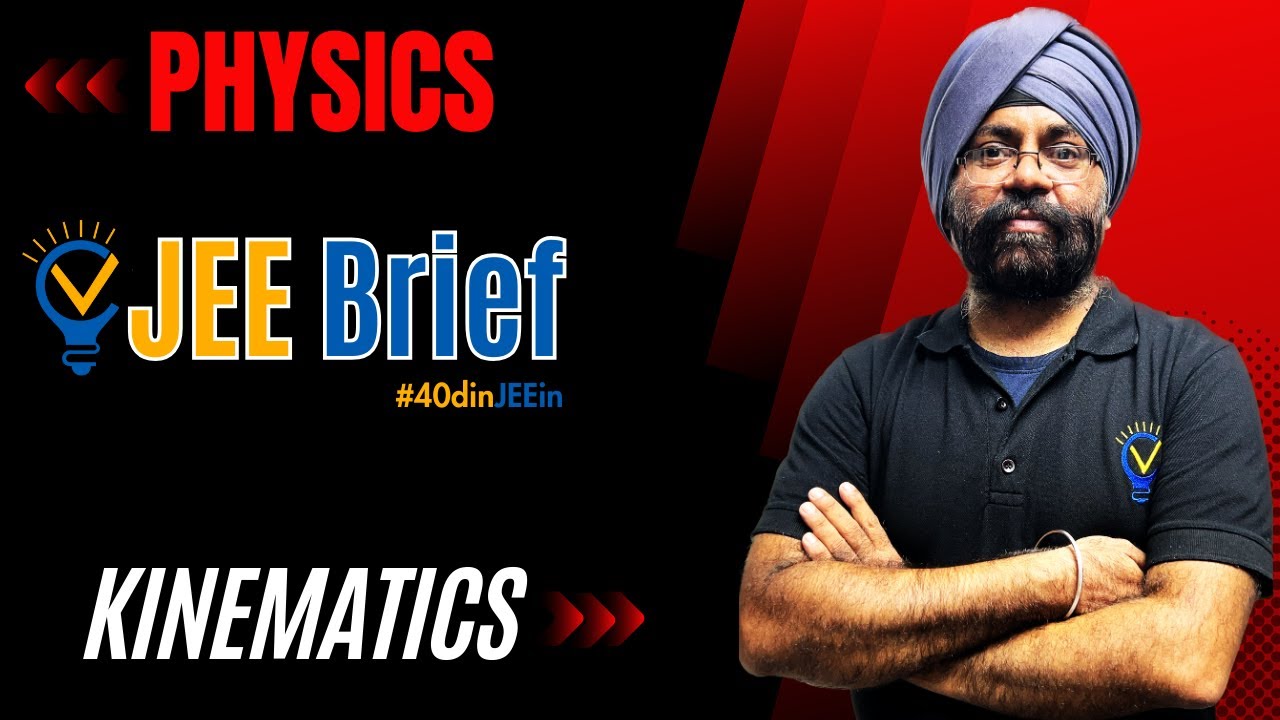 JEE Brief: Kinematics | Vora Classes | JEE | JEE ADVANCED | IIT | CBSE #40dinJEEin