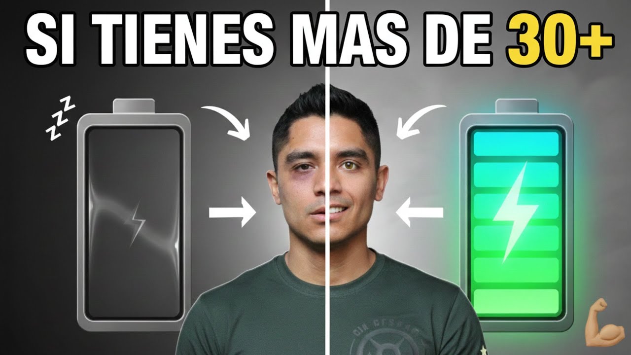Por qué te sientes agotado a los 30+ (No es la edad, es esto)